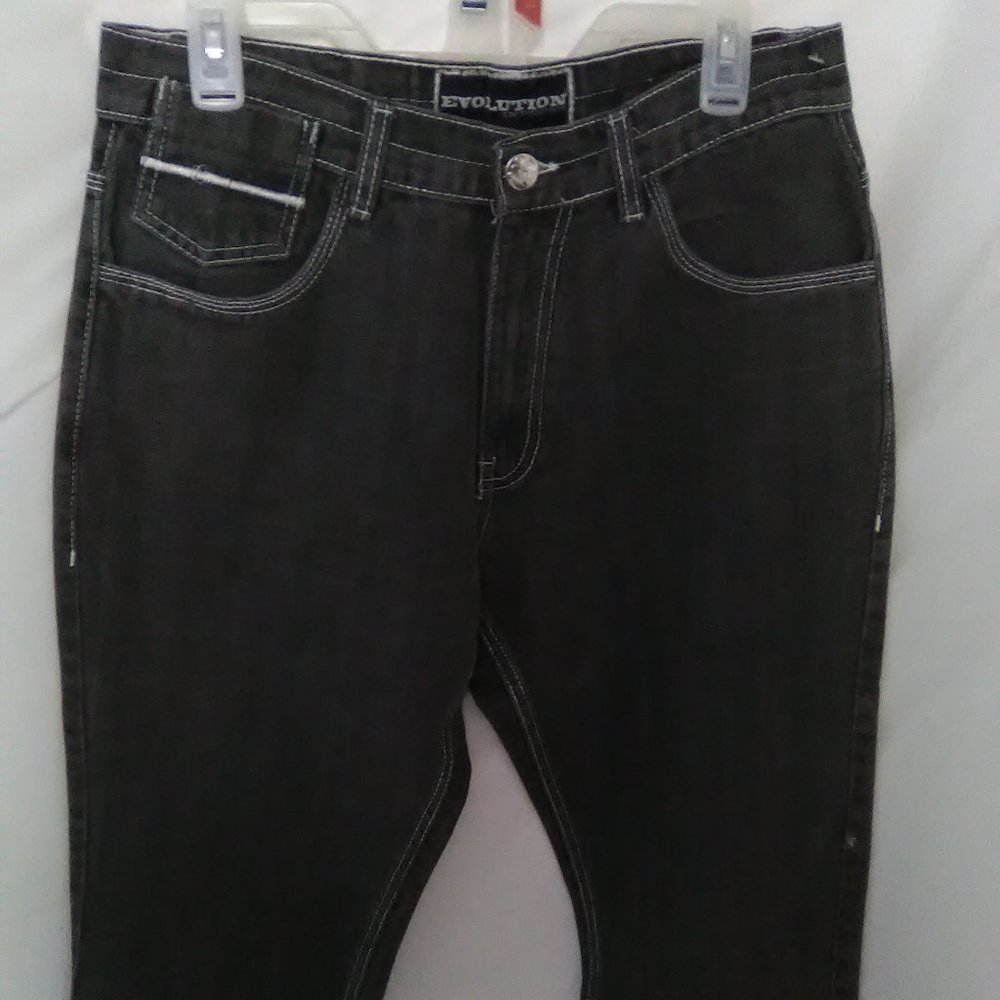 Evolution In Design Men's Jeans Color Black Size 34